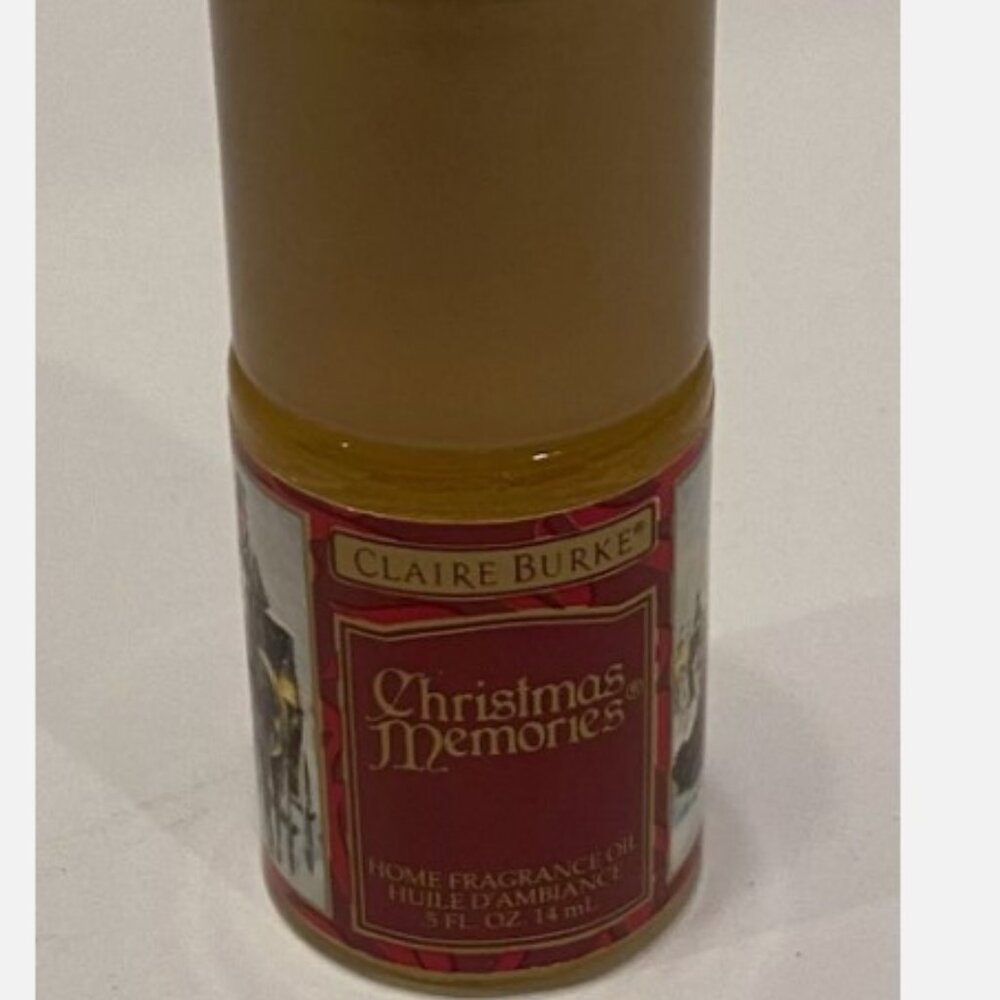 Vtg New Claire Burke Christmas Memories Home Fragrance Oil 0.5 Oz 14 mL